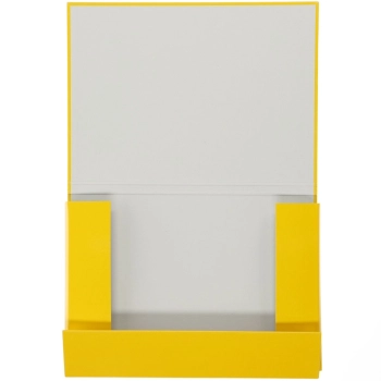 Teczka z szerokim grzbietem na gumkę VauPe skrzydłowa A4 kolor: żółty (322/08)