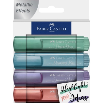 Zakreślacz Faber Castell Metalic Ceative Studio, mix 5,0mm (154624)