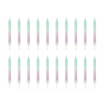 Świeczka urodzinowa Partydeco ombre 1 op. / 20 szt. (SCP-11)