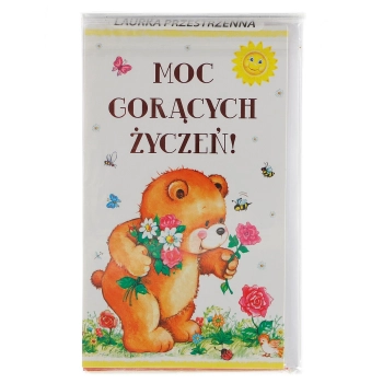 Kartka składana serdeczne życzenia 3d DL