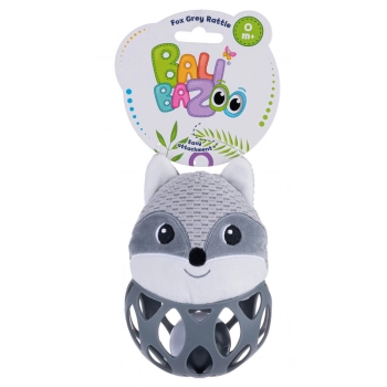 Grzechotka Balibazoo szary lis piłka (BB80847)