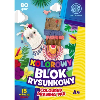 Blok rysunkowy Astra ASTRAPAP A4 mix 80g 15k (106021004)