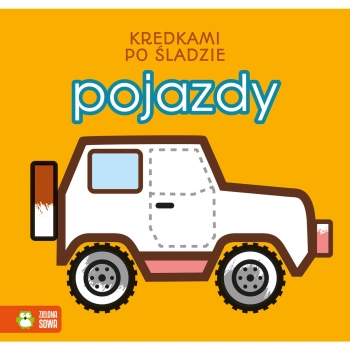 Książeczka edukacyjna Zielona Sowa Kredkami po śladzie. Pojazdy