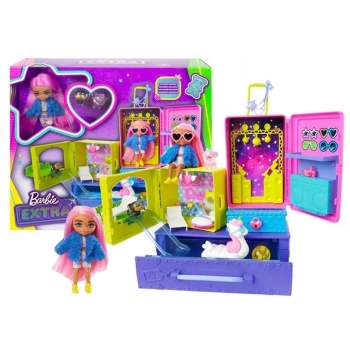 Lalka Barbie Extra Moda mini + zwierzątka (HDY91)