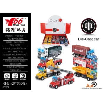 Ciężarówka Ciuciubabka metalowy mix (101444)