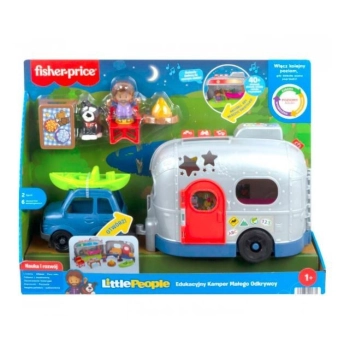 Zabawka edukacyjna Fisher Price Little People kamper małego odkrywcy (HJN43)