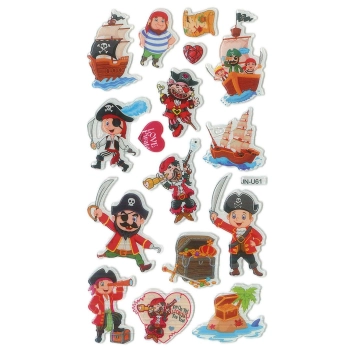 Naklejka (nalepka) Titanum Craft-Fun Series Piraci wypukłe (JN-U061)