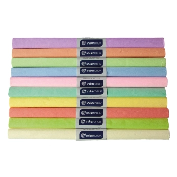 Bibuła marszczona Interdruk pastelowa mix 2000mm x 500mm (BIPASTEL)