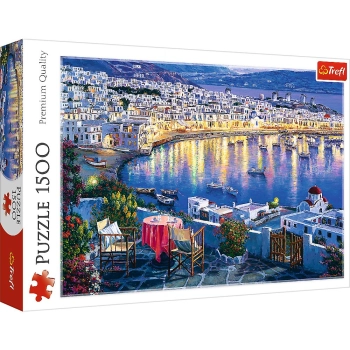Puzzle Trefl mykonos o zachodzie słońca 1500 el. (26144)
