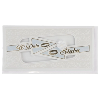 Kartka składana Jean Marc ślub ręcznie zdobiona DL (2328)