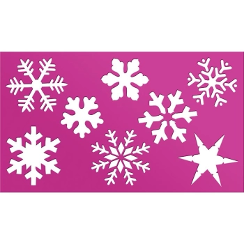 Szablon Titanum Craft-Fun Series Boże Narodzenie - płatki śniegu (DIY18-47)