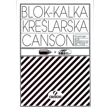 Kalka kreślarska Canson A3 - przezroczysty 90g [mm:] 297x420 (200005323)