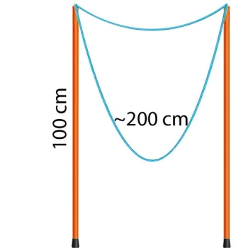Bańki mydlane Tuban sznurek 100 cm (TU3611)