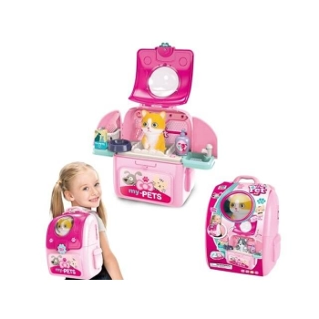 Figurka Icom zestaw do pielęgnacji kotka w plecaczku (7158584)