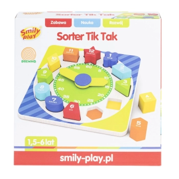 Zabawka edukacyjna Smily Play sorter tik tak (AC7663  AN01)