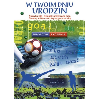 Kartka składana Pol-mak Imieniny B6 (B6LUX)