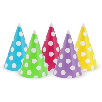 Czapka party Godan groszki - mix