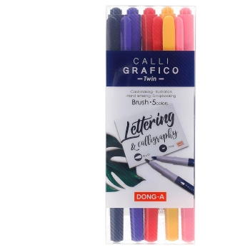 Marker specjalistyczny Dong-A, mix 2,0-3,0mm pędzelek końcówka (TT8049)