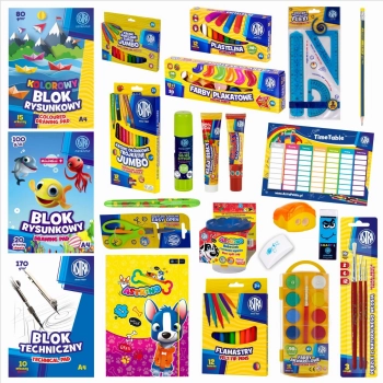 Zestaw szkolny Astra wyprawka szkolna 601121013 27 el.