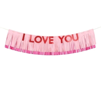Baner Partydeco I love you 150X130cm (GRL95)
