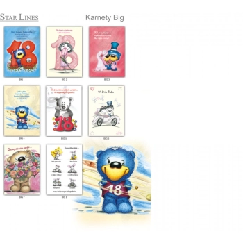 Kartka składana Star Lines (BIg)