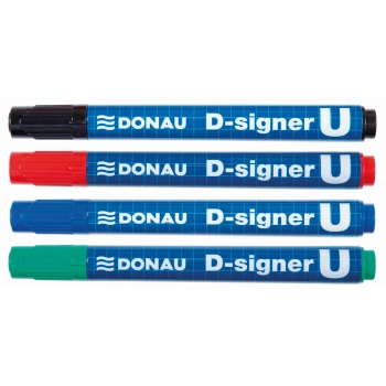 Marker permanentny Donau D-Signer, zielony 2,0-4,0mm okrągła końcówka (7371001-06PL)