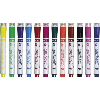 Flamaster Fun&Joy okrągłe  z pieczątkami 12 kol. (FJGCP20501-12)