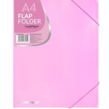 Teczka plastikowa na gumkę Patio Pastelowa A4 kolor: różowy (81452)