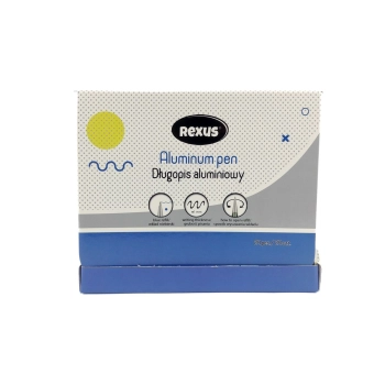 Długopis Rexus niebieski 1,0mm (5901276103608)