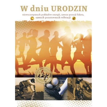 Kartka składana Pol-mak Imieniny B6 (B6LUX)