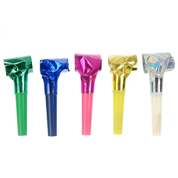 Gwizdek zwijany Partydeco holograficzne, mix (1 op. / 120 szt.) (GWI120)