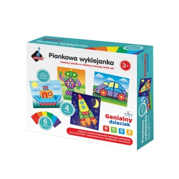 Zestaw kreatywny Askato Genialny dzieciak piankowa wyklejanka (02764)