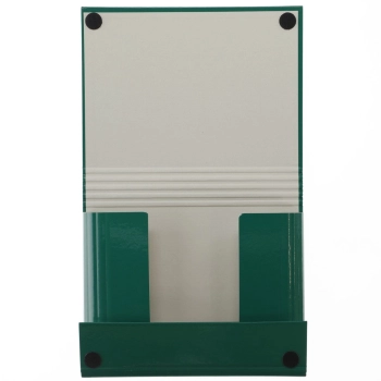 Teczka z szerokim grzbietem na rzep VauPe A5 kolor: zielony (312/06)