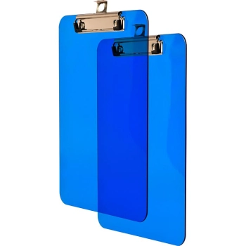 Deska z klipem (podkład do pisania) Tetis A5 - niebieski [mm:] 229x152 (BD640-N)