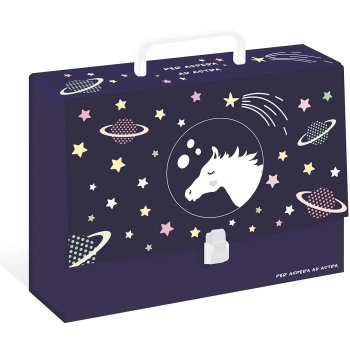 Teczka z szerokim grzbietem na zatrzask Interdruk C4 kolor: mix (TERAC4G)