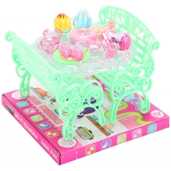 Zestaw akcesoriów dla lalek Trifox stolik z ławkami (A-1028)