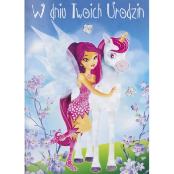 Kartka składana Pol-mak Imieniny B6 (B6LUX)