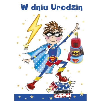 Kartka składana Pol-mak Imieniny B6 (B6LUX)