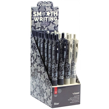 Długopis olejowy Vinson STAR 508 GWIAZDA niebieski 0,7mm