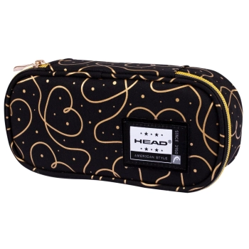 Saszetka Astra Head Golden Hearts - czarna (503021028)