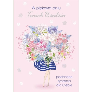 Kartka składana Pol-mak Imieniny B6 (B6LUX)