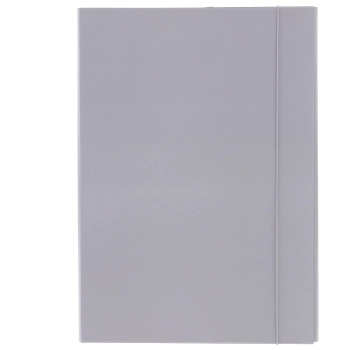 Teczka z szerokim grzbietem na gumkę Barbara A4 kolor: szary (1821034)