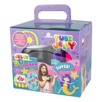 Zestaw kreatywny Tuban TUBI JELLY 6 KOLORÓW + MAŁE AKWARIUM  SYRENKA (TU 3330)
