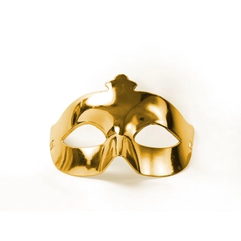 Maska Partydeco Party, złoty (MAS1-019)