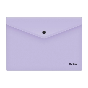 Teczka plastikowa na guzik Berlingo A4 kolor: lawendowy 180 mic. (300417)