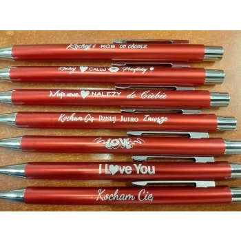 Długopis standardowy Cresco Star metalowy z nadrukiem niebieski (6000051)