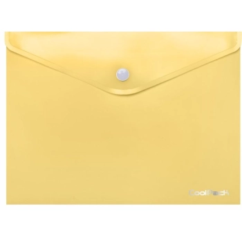 Teczka plastikowa na guzik Patio Pastelowa A4 kolor: żółty (81216)