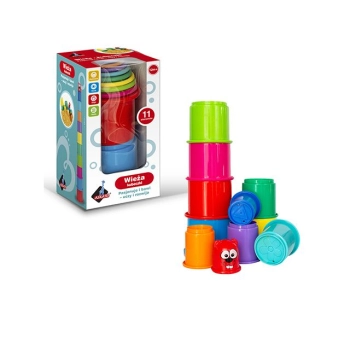 Zabawka do kąpieli Askato zestaw kubeczków 11 elementów (110530)