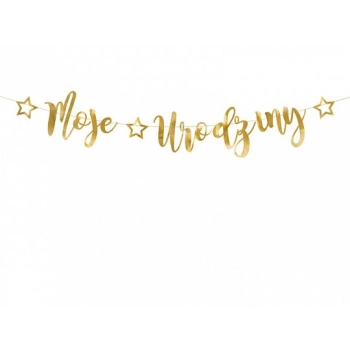 Baner Partydeco Moje urodziny 16,5x90cm (GRL82-019M)
