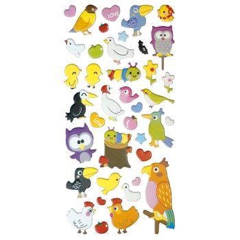 Naklejka (nalepka) Titanum Craft-Fun Series wypukłe ptaki (5056)